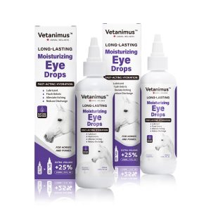Vetanimus Moisturizing Eye Drops for Horses & Ponies – 150 ml, Twin Pack