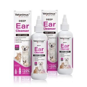 Vetanimus Ear Cleanser for Dogs, Cats & Livestock – 150 ml, Twin Pack