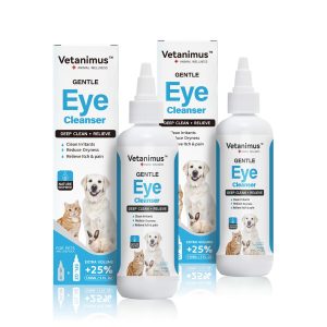 Vetanimus Eye Cleanser for Dogs, Cats & Livestock – 150 ml, Twin Pack